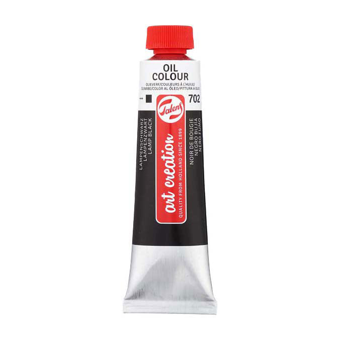 Load image into Gallery viewer, Talens art creation olieverf tube 40ml lampenzwart 702
