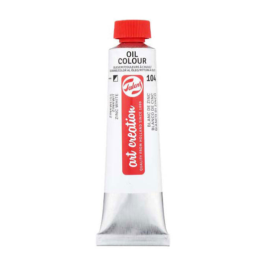 Talens art creation olieverf tube 40ml zinkwit(saffloerolie