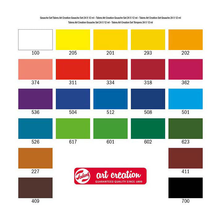 Load image into Gallery viewer, Talens art creation gouache set 24x12ml
