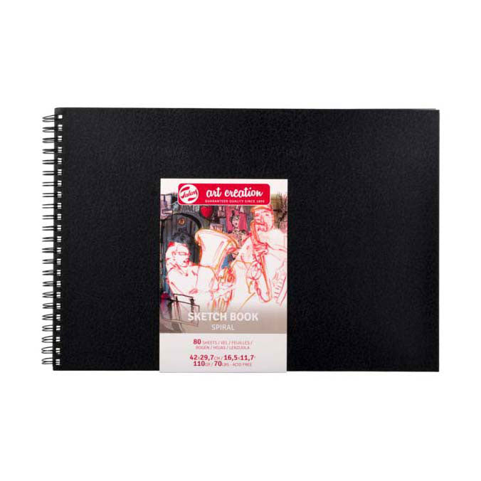 Load image into Gallery viewer, Talens art creation schetsboek spiraal 29.7x42cm 110g 80v
