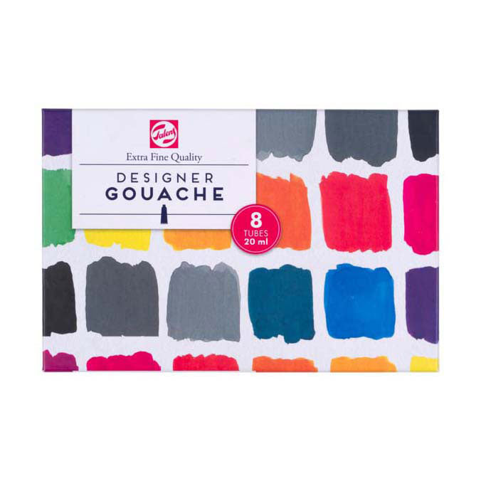 Load image into Gallery viewer, Talens gouache extra fijn mengset, 8x20ml tubes
