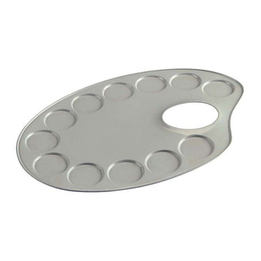 Talens palet metaal ovaal 12,6x18,5cm