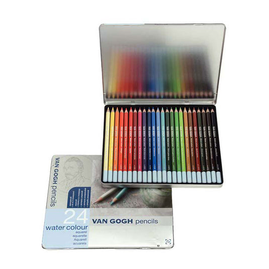 Bruynzeel van gogh basisset aquarelpotloden met 24 kleuren