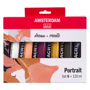 Amsterdam standard series acrylverf portret set | 6 x 120 ml
