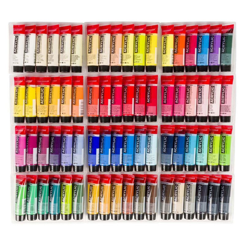 Load image into Gallery viewer, Bruynzeel amsterdam standard series acrylverf algemene selectie set 20ml, 72dlg.
