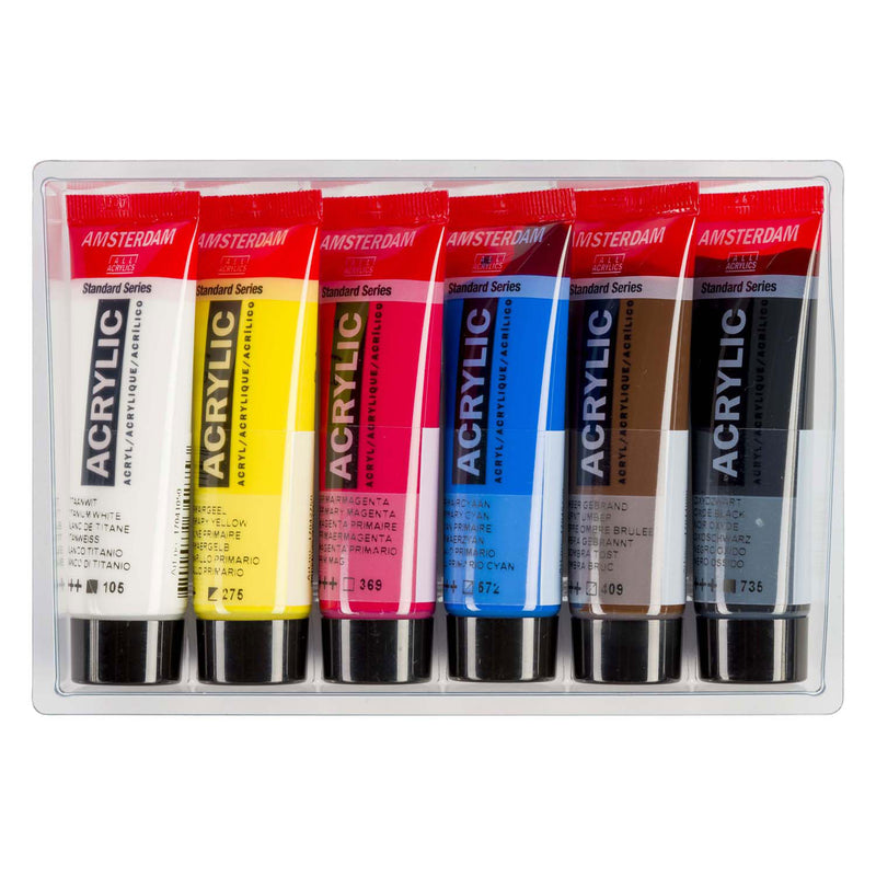 Load image into Gallery viewer, Bruynzeel amsterdam standard series acrylverf primaire set 20ml, 6dlg.
