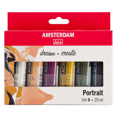 Amsterdam standard series acrylverf portret set | 6 × 20 ml