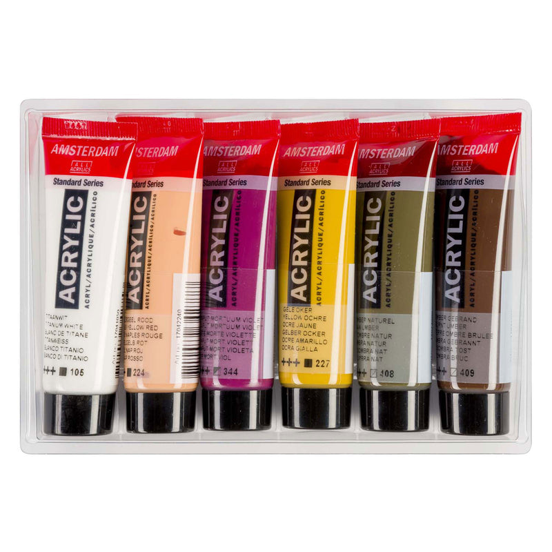 Load image into Gallery viewer, Bruynzeel amsterdam standard series acrylverf portret set 20ml, 6dlg.
