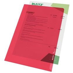 Leitz l-hoezen rood a4 100 stuks