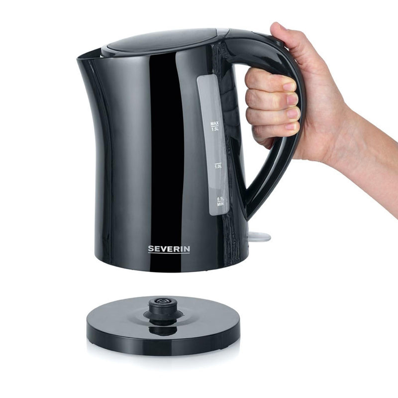 Load image into Gallery viewer, Severin waterkoker zwart 1,5l 2200w
