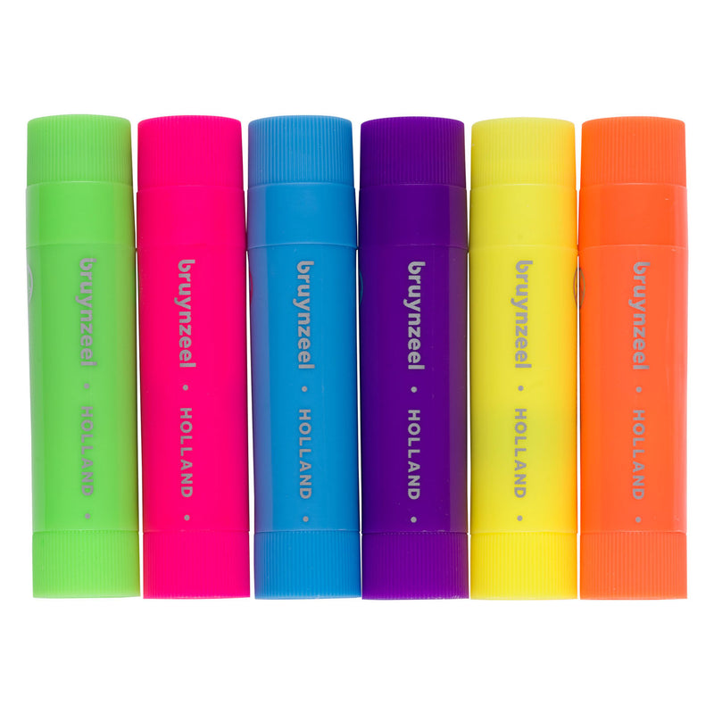 Load image into Gallery viewer, Bruynzeel plakkaatverf sticks set neon | 6 kleuren
