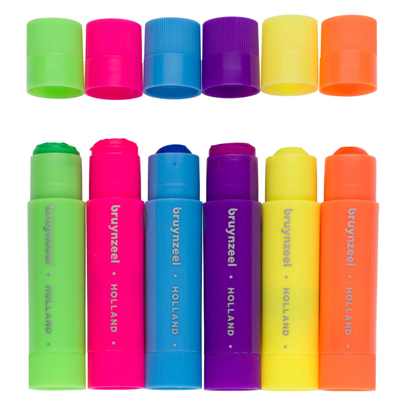 Load image into Gallery viewer, Bruynzeel plakkaatverf sticks set neon | 6 kleuren
