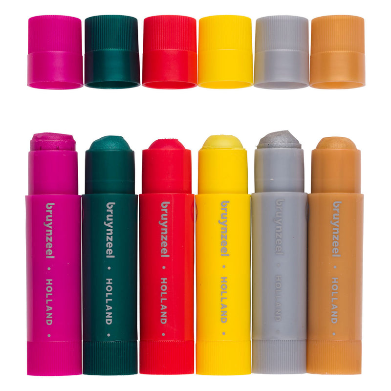 Load image into Gallery viewer, Bruynzeel plakkaatverf sticks set metallic | 6 kleuren
