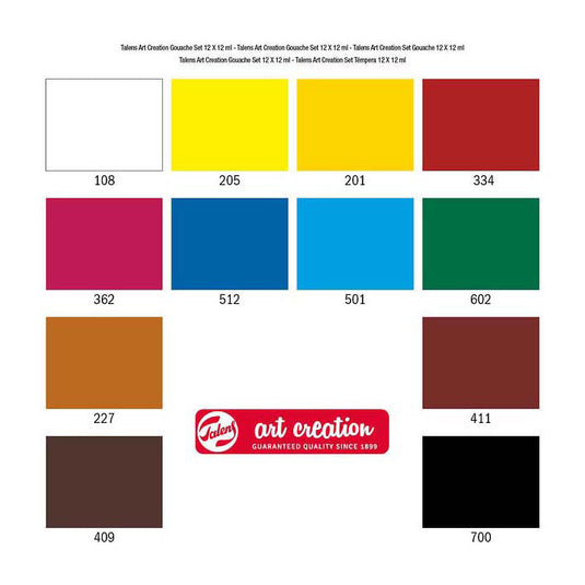 Talens art creation gouache set 12x12ml