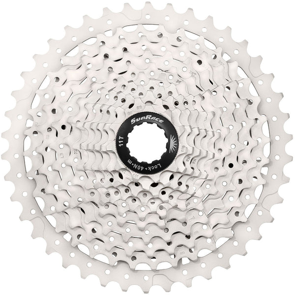 Sunrace 10 speed cassette 11-40 t csms3 silver