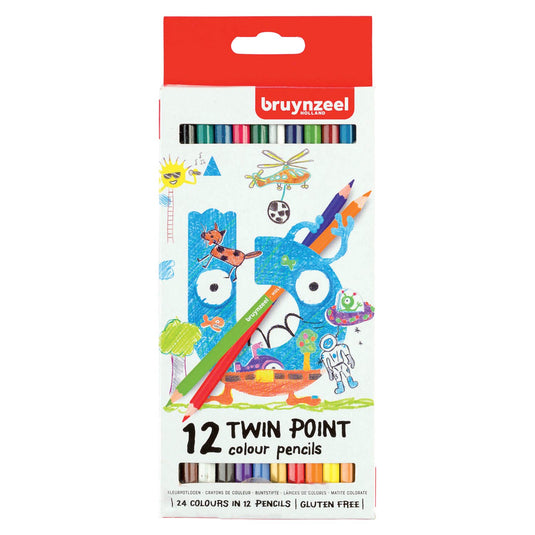 Bruynzeel • kids kleurpotloden twin point set 12