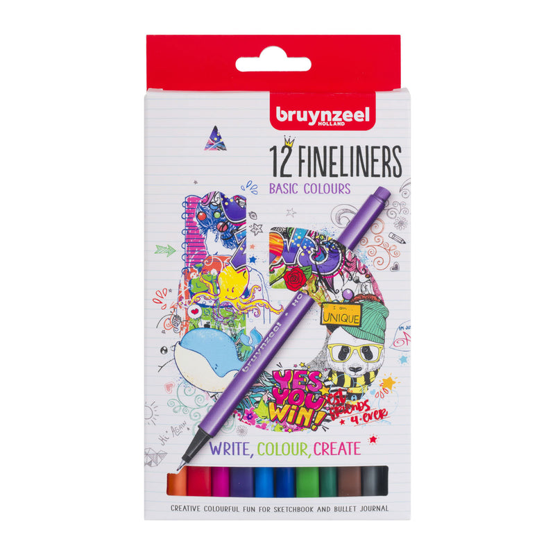 Load image into Gallery viewer, Bruynzeel fineliners, 12st.
