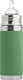Pura thermos speenfles 260 ml - thermoskan - thermosfles - plasticvrij - met isolatiewand - voorkomt maagkrampen - inclusief siliconen speen, reisdop en sleeve - moss