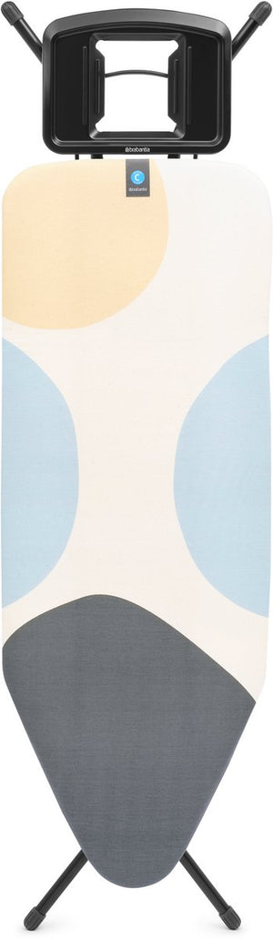 Brabantia strijkplank c - voor strijkijzer - 124x45 cm - spring bubbles