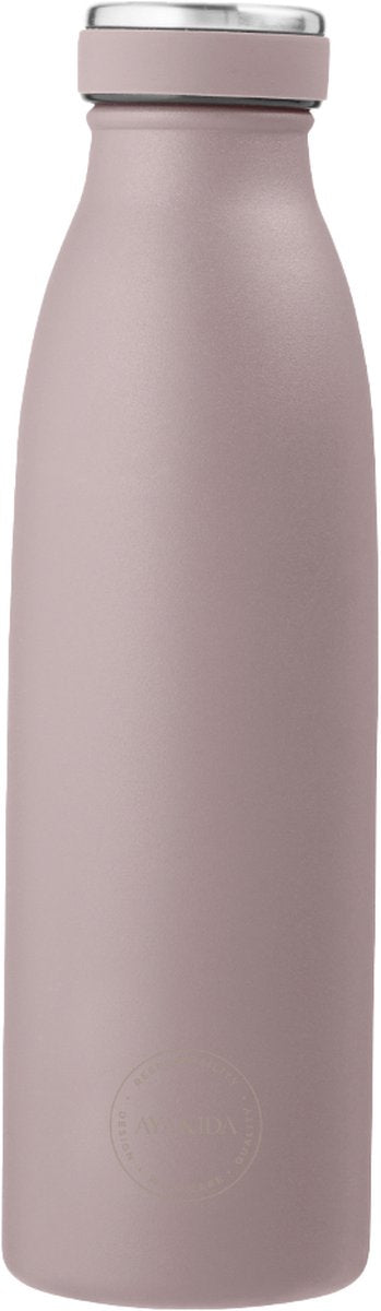 Aya ida - drinking bottle - thermosfles - waterfles - 500ml - dusty rose