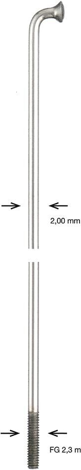 Alpina spaak spoke zinc 2x242 mm