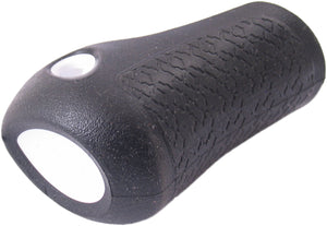 Gazelle handvat dop links basis 88 mm - zwart met witte bies
