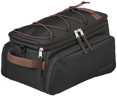 Gazelle bagagedragertas trunkbag 31 liter - zwart donkerbruin