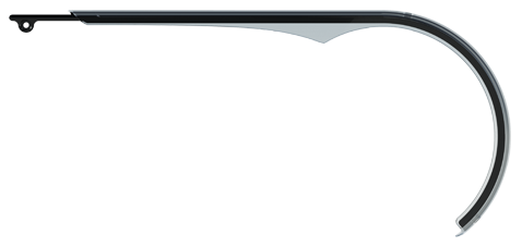 Sturmeyarcher kettingscherm herrmans slim 48t - zwart transparant