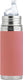Pura thermos tuitfles 260 ml - thermoskan - thermosfles - plasticvrij - met isolatiewand - inclusief siliconen tuit, reisdop en sleeve - rose