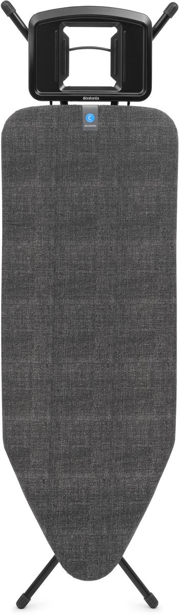 Brabantia strijkplank c - voor strijkijzer - 124x45 cm - denim black
