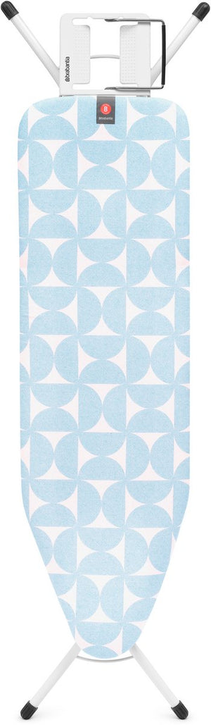 Brabantia strijkplank b - voor strijkijzer - 124 x 38 cm - fresh breeze