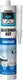 Bison siliconenkit antraciet koker 300 ml - waterbestendige kit, sanitaire afdichting, ongevoelig voor schimmel, kleurvast, blijvend elastisch, makkelijk verwerkbaar