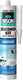 Bison siliconenkit zwart koker 300 ml - waterbestendige kit, sanitaire afdichting, ongevoelig voor schimmel, kleurvast, blijvend elastisch, makkelijk verwerkbaar