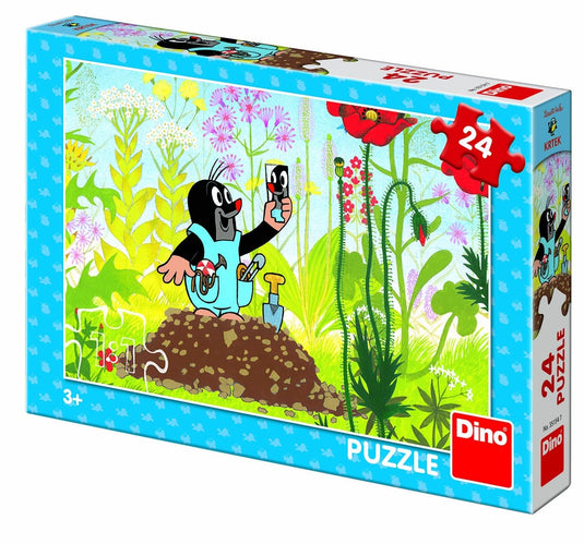 Dinotoys dino puzzel - molletje in de tuin - 24 stukjes