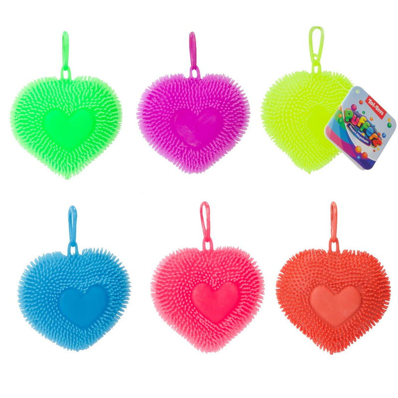 Load image into Gallery viewer, Toi-toys pufferz sleutelhanger pufferbal hart 7cm
