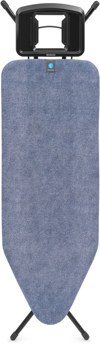 Brabantia strijkplank c - voor strijkijzer - 124x45 cm - denim blue