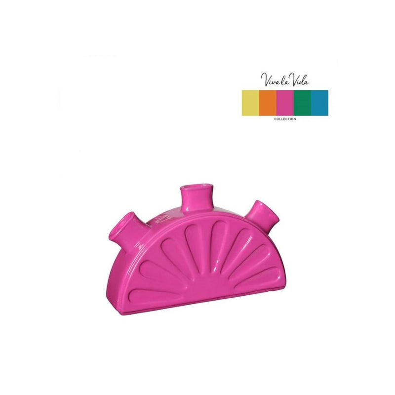 Load image into Gallery viewer, Ideas 4 seasons limon vaas 18,5x5xh11,5cm fuchsia
