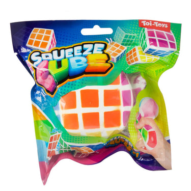 Toi-toys fun knijpkubus magische puzzel 6cm