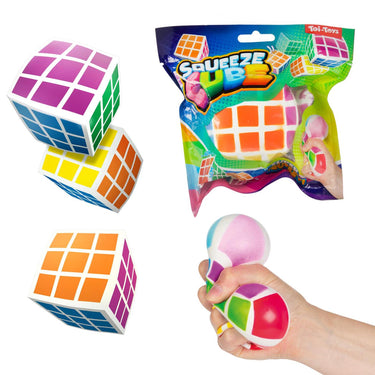 Toi-toys fun knijpkubus magische puzzel 6cm