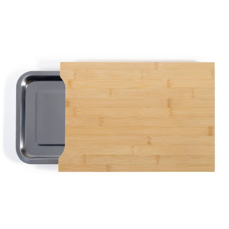 Load image into Gallery viewer, Livoo Livoo Snijplank met opberglade hout beige

