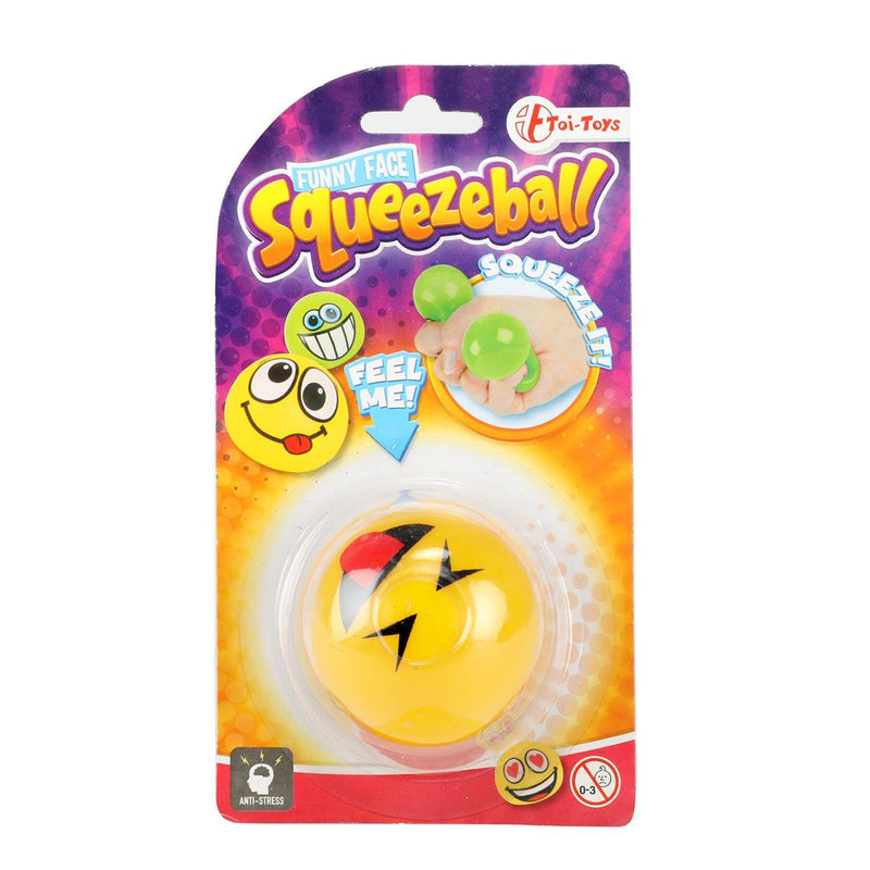 Afbeelding laden in galerijviewer, Toi-toys toi toys fun squeezeball emoji op kaart
