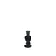 Ideas 4 seasons kandelaar venice velvet flock zwart ã˜5xh11cm