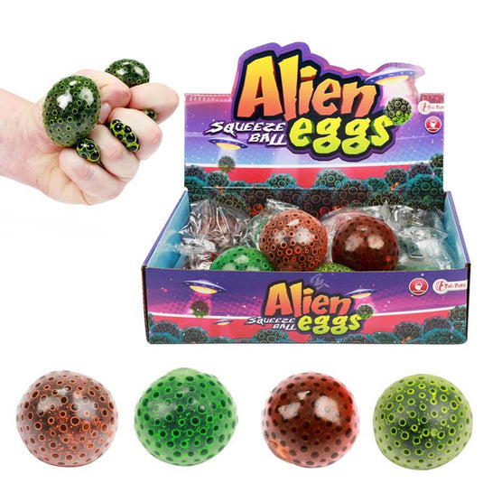 Toi-toys toi toys knijpbal alien ei met parels