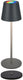 B.k.licht briloner cilano - oplaadbare rgbw tafellamp - snoerloze lamp - dimbaar - voor buiten en binnen - met oplaadstation - 36 x ø10.5 cm - antraciet