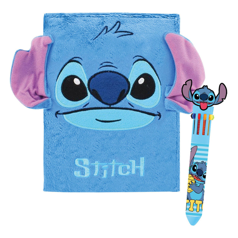 Load image into Gallery viewer, Lilo stitch luxe pluche notitieboek met pen
