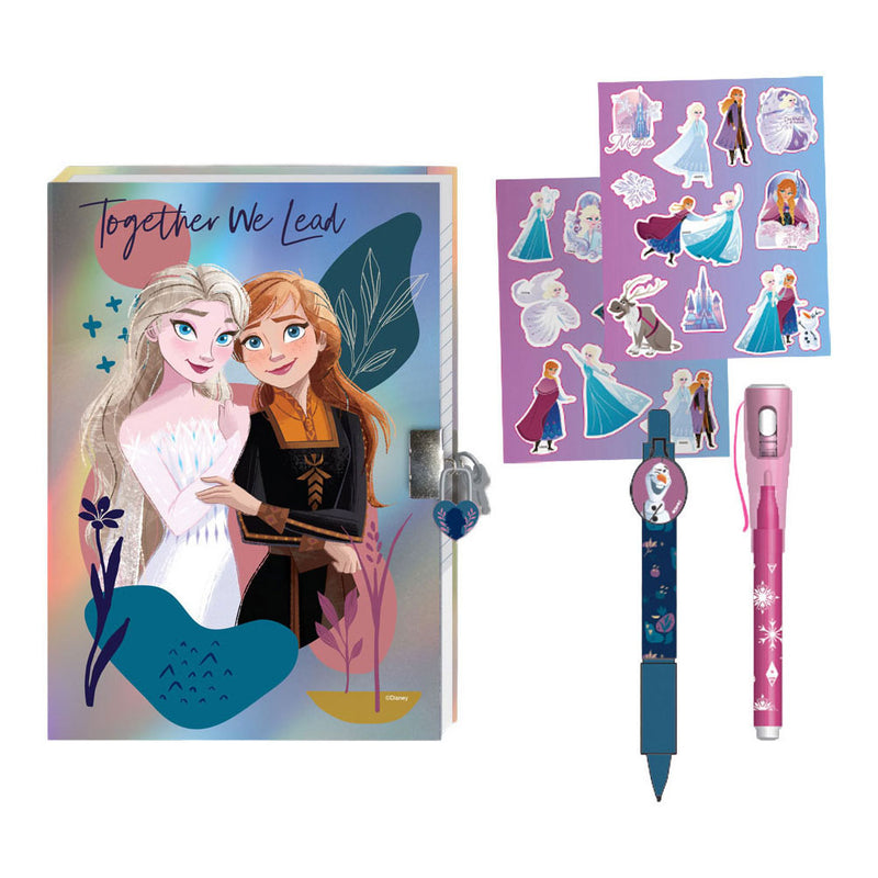 Load image into Gallery viewer, Disney frozen 2 dagboek met slot, magische pennen en stickers
