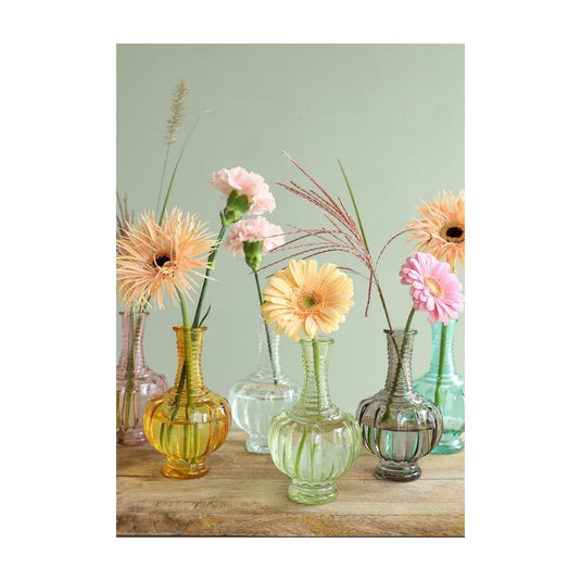 Ideas 4 seasons trevi vaas glas ã˜9xh15cm licht blauw