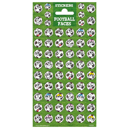 Totum stickervel twinkle - voetbal gezichten