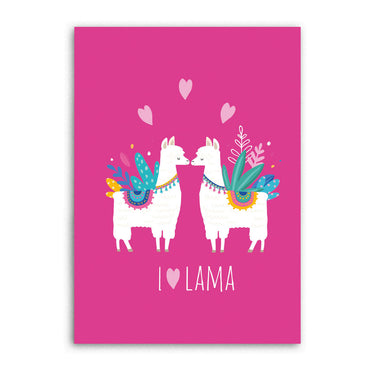 Fleecedeken lama