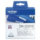 Brother lettertape dk22210 29mm x 30500mm wit